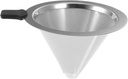 Stainless Dripper Fine Mesh Filter Reusable Drip Coffee Maker for Home Brewing for Espresso and Tea Preparation