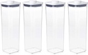 OXO Good Grips POP Container - Airtight Food Storage - 2.3 Qt Square (Set of 4) for Spaghetti and More