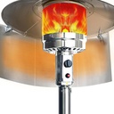 Patio Heater Reflector Shield Outdoor Heater Replacement Parts Foldable Deflector Shield for Extra Heat Reflecting Saving Gas, 0.8mm Thickened Aluminum