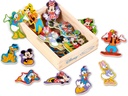 Melissa & Doug Disney Mickey Mouse Wooden Character Magnets (20 pcs) Toys for Disney Fans, Mickey Mouse Fridge Magnets, Pretend Play & Toddler Toys for Kids Ages 2+