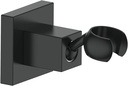 KANARY All Metal Square Handheld Shower Bracket Hand Held Shower Holder (Matte Black)