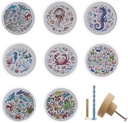 8Pack1.8 Wood Marine Under Animals Fish Octopus Turtle Theme Knobs Baby Nursery Kids Cabinet Furniture Dresser Drawer Knobs Pulls