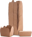 Mifoci 100 Pack Brown Take out Boxes 16.9oz Chinese Take out Food Containers, Disposable Lunch Containers, Kraft Small to Go Box for Meal, Weddings, Party, Leak and Grease Resistant, Microwaveable