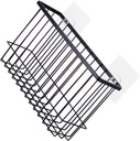 GLEAVI Wall Mounted Storage Basket Elegant Hanging Organizer for Bathroom Kitchen Sundries Towels Small Items Stylish Wire Basket for Home Decor