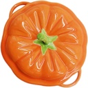 Garneck 1pc Decorative Ceramic Storage Jar Lid Cute Pumpkin Candy Jar for Home Decor and Snack Organization Multipurpose Storage for Candies and Treats