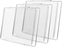 Atgestore BOV900BSS BOV950BSS Air Fryer Basket Replacement for Breville Smart Oven Air Fryer Pro Parts 16.5" x 11.75" Stainless Steel Mesh Baskets Breville Dehydrating Toaster Oven Tray 3Pcs