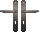 9840T0 Zamak Set of Handles on Sketch Board Titanium for Interior Door with Return Spring
