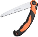 FUJIWARA Folding Pruning Saw 8 Inch Hand Saws Blade, Quality SK-5 Steel with Hard Sharp Teeth for Wood Branches Cutting,Tree Trimming Camping/Backpacking/Hiking
