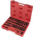 Stark Impact Socket Set 44PC 6-Point SAE & Metric Deep Shallow Standard 3/8" Drive Extension Bar + Carrying Case