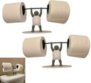 Funny Weightlifter Toilet Roll Holder, 3D Printed Unique Design Toilet Paper Holder – Weightlifter with Barbell, Fun Bathroom Decor for Fitness Enthusiasts,Novelty Toilet Paper Holder for Restroom (2)