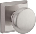 Baldwin PVROUTSR150 Reserve Privacy Round with Traditional Square Rose in Satin Nickel Finish