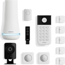 SimpliSafe 12 Piece Wireless Home Security System w/HD Camera - Optional 24/7 Professional Monitoring - No Contract - Compatible with Alexa and Google Assistant, White