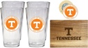 R and R Imports Tennessee Knoxville Volunteers Officially Licensed Kitchen Pack - Wood Cutting Board, 4 Pint Glasses & Magnetic Bottle Opener