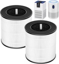 B-D02L Air Purifier Replacement Filter, Compatible with MOOKA and KOIOS B-D02L Air Purifiers, VEWIOR B-D02U Air Purifier, 3-in-1 HEPA Air Filter for B-D02L and B-D02U Air Purifiers, 2 Pack