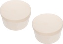 2pcs Wooden Round Cake Container Lids Cake Carrier for Desserts for Weddings and Parties Boxes for Safe Packaging