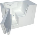 MT2953WCALWA Wheelchair Accessible 29 by 53 by 42-Inch Air Jetted Walk In Bathtub Spa Left Side Door, White
