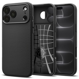 Spigen Liquid Air Case for iPhone 17/18 Pro Max, Matte Black