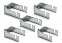 MOREL Solar Panel Mounting Bracket, Gapless Clamp System for 1.5 Inch Square Pipe, Heavy-Duty Metal Construction,Professional Installation Hardware,Weather-Resistant Support Pack of 5