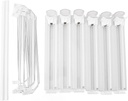 Pilipane Drink Organizer for Fridge ABS Adjustable Easy Loading Dampening Pusher Glide Soda Can Dispenser for Beer Beverages Home Kitchen (White)