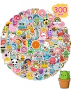 300 Pcs/Pack Water Bottle Stickers for Kids, Cute Vinyl Waterproof Stickers