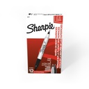 Sharpie Twin Tip Permanent Markers, Fine and Ultra Fine, Black, 12 Count