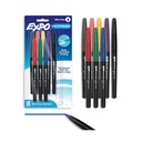 EXPO Vis-a-Vis Wet Erase Markers, Semi-Permanent, Assorted Colors, Ultra Fine Tip, 8 Count - For Writing on Glass, Whiteboards, Mirrors, Calendar, Labeling, Organizing