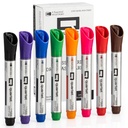 Quartet Dry Erase Markers, Glass Whiteboard Markers, Bullet Tip, Assorted Colors, 8 Pack (Q120000GBA)