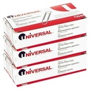 Universal Nonskid Paper Clips, Wire, Jumbo, Silver-100 ct, 3 pk