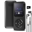 Sounce 16GB Mini MP3 Music Player with Bluetooth 5.4, HiFi Lossless Sound, Video Playback, Voice Recorder, FM Radio, E-Book Reader, and Loudspeaker | Expandable up to 128GB (Black)