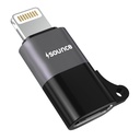 Sounce MFi Certified 8 Pin to USB-C Connector Portable High-Speed Fast Charging Data Sync Audio Support Reliable Mobile Phone Tablet Headphone Converter Multifunctional Cable Accessory Adapter Black
