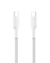 Belkin Apple Certified USB-C to USB-C Braided Nylon Cable 1M | Fast Charging Cable | Type C Charger Cable for iPhone 17, 16, Galaxy S25, Pixel 9, MacBook, iPad Pro | 2 Years Warranty | White