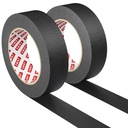 SWRT Black Masking Tape 1 Inch x 55 Yards, 2 Rolls, Medium Adhesion