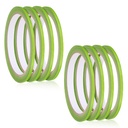 InnoHHustle 8 Rolls Green Pinstripe Masking Tape 1/8 Inch Width Thin Line Painters Tape for Painting Whiteboard Tapes Pinstriping Paint Tapes for Wall DIY Board Auto Paint