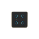 HomeMate Smart Switch Board: 4 x Switch Module (Black, Pack of 1) | No Hub Required | Compatible with Alexa, Assistant & Siri