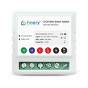 Finery 220 Volts (AC) Wifi 1 Way Smart Rocker Switch With Energy Monitoring Retrofit Supports Manual Button Compatible With Alexa & Home, Multicolor