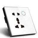 Protium WiFi Smart Wall Socket Compatible with Alexa, Home, and Smart Life App (5 Hole, Type D, White)