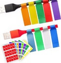 True-Ally 240 PCS Cable Labels, 8 Colors Waterproof Cable Tags Wire Labels for Cable Management, Cord Labels Can Write On, Self Adhesive Wire Labels Easy Handwriting. Cable Organiser