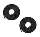 BKN Trending New Spiral Triple Colors 2M - 2Pcs Cable Cord Protectors Sleeve Winders | Super Long Size Cable Cord Protectors for Mobile Phone Charging Cable Earphones (Black, 2pcs)