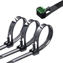 12 PCS Reusable Cable Ties, 12-Inch Self-Locking Nylon Zip Ties for Wires