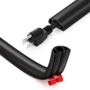 Serplex® PVC Cord Cover 6.6ft Self Adhesive Floor Cord Hider Cord Guider