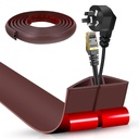 Serplex 6.6FT Self-Adhesive Floor Cable Protector, Wire Hide