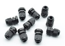 ERH India (Pack of 50) PG Type Waterproof Connector Flame Retardant Sealed Fixed Wire Nylon Plastic Cable Gland IP68 pg7 Cable glandBlack Color