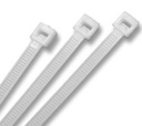 ELA Cable Tie 10 Inch 250 MM x 3.6 MM WHITE NYLON ZIP WIRE ORGANISER SELF LOCKING TIE (100 Pcs)