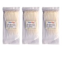 Cable Ties 6 Inch { 300 Pcs } Nylon Zip Ties Self Locking With Heavy Duty White 150 × 3.2 mm