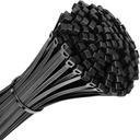 Premium Cable Ties 200 Packs, Self-Locking Small Nylon Cable Zip Ties 200mm x 3.6mm, Heavy Duty Cable Wire Ties, 8" Strong Nylon Tie Wraps,Perfect for Home, Office, Garden