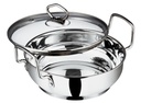 Vinod Stainless Steel Kadhai with Glass Lid 20 cm (1.7 Litre) | Extra Thick SAS Heavy Bottom Cookware | Induction & Gas Stove Compatible | Silver | 2 Years Warranty