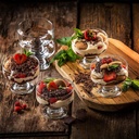Ice Cream Glasses Cups 189 Ml Dishes for Desserts, Milkshake,Fruit and Pudding Glass Serving Bowls, Perfect for Home, Restaurants and Parties Dishwasher Safe (Brandy Dessert Bowl 6)