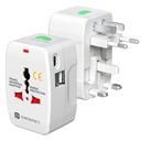 Portronics Juicemate Go Pro Universal Travel Adapter with 12W Type C & Dual USB-A Output Port,All in One International Travel Fast Charging Adapter,Suitable for 190+Countries US,UK,EU,AUS,etc(Black)