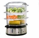 Deni 7600 3-Tier 9-1/2-Quart Stainless-Steel Digital Food Steamer