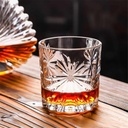 Engraving Embossment Whiskey Glasses Vintage Wine Cocktails Spirits Glass Bar Party Drinking Glasses